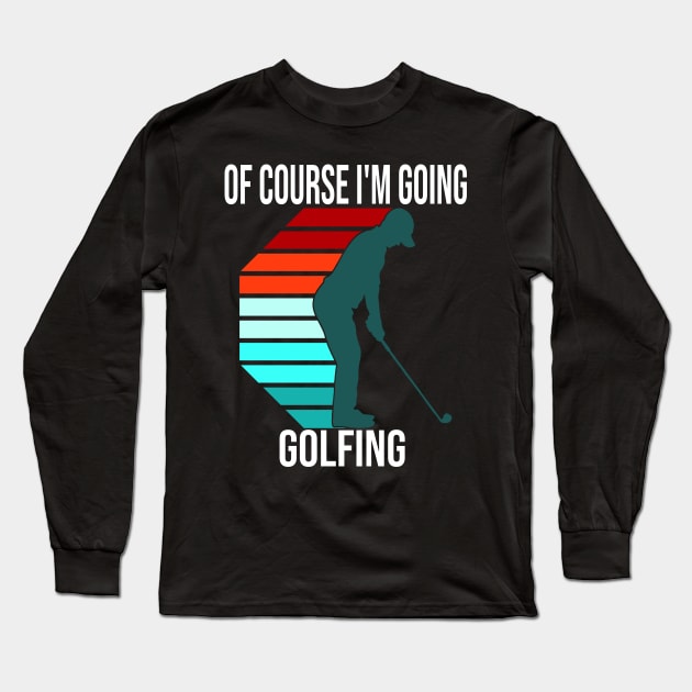 funny golf designs Long Sleeve T-Shirt by Jandjprints